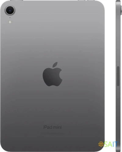 Планшет Apple iPad mini 2024 A2993 A17 Pro 6С RAM8Gb ROM256Gb 8.3" IPS 2266x1488 iOS серый космос 12Mpix 12Mpix BT WiFi 10hr