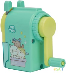 Точилка для карандашей механическая Deli E0641 miYou 1 отверстие пластик ассорти