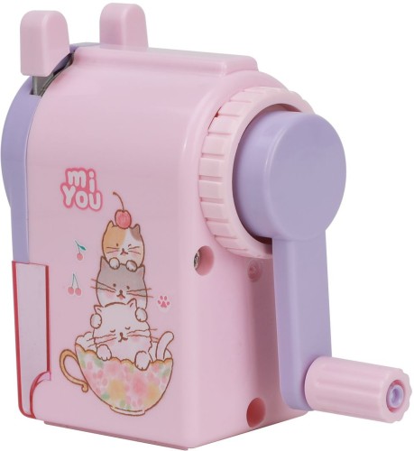 Точилка для карандашей механическая Deli E0641 miYou 1 отверстие пластик ассорти