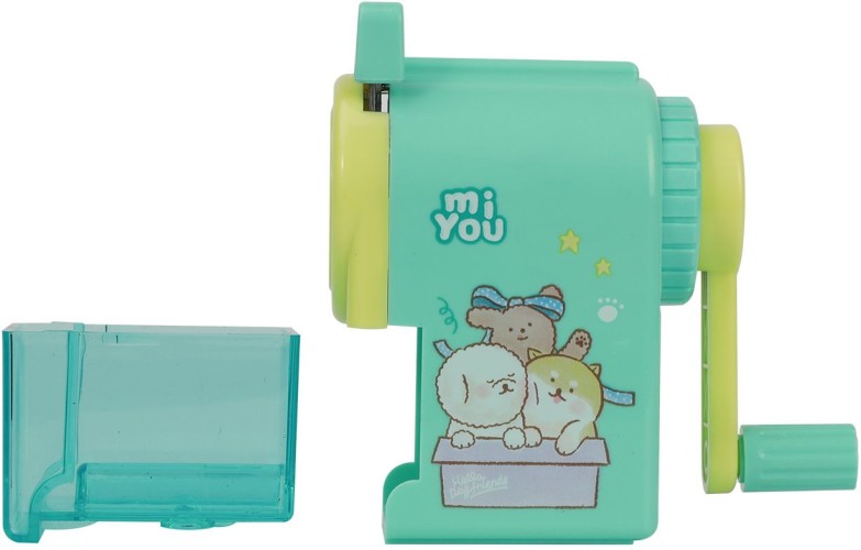 Точилка для карандашей механическая Deli E0641 miYou 1 отверстие пластик ассорти