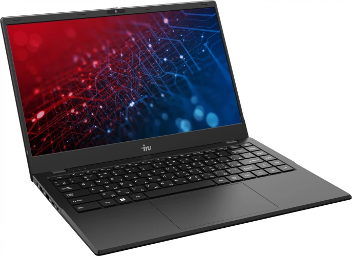 Ноутбук IRU Planio 14ING N-series N100 8Gb SSD256Gb Intel UHD Graphics 14" IPS FHD (1920x1080) FreeDOS black WiFi BT Cam 6000mAh (2058902)