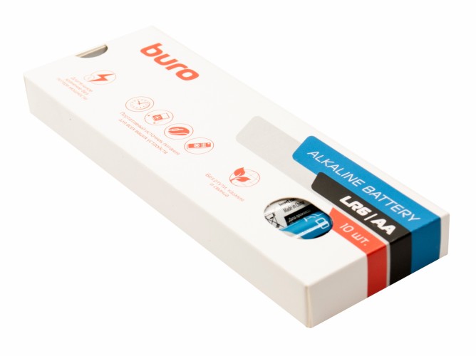 Батарея Buro Alkaline LR6 AA (10шт) коробка