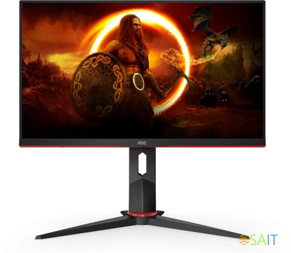 Монитор AOC 23.8" Gaming 24G2ZU черный/красный IPS LED 0.5ms 16:9 HDMI M/M матовая HAS 350cd 170гр/160гр 1920x1080 240Hz FreeSync Premium DP FHD USB 5.03кг