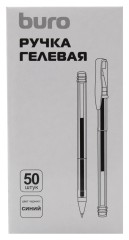Ручка гелев. Buro Laconic d=0.7мм син. черн. кор.карт. сменный стержень линия 0.5мм без инд. Маркировки