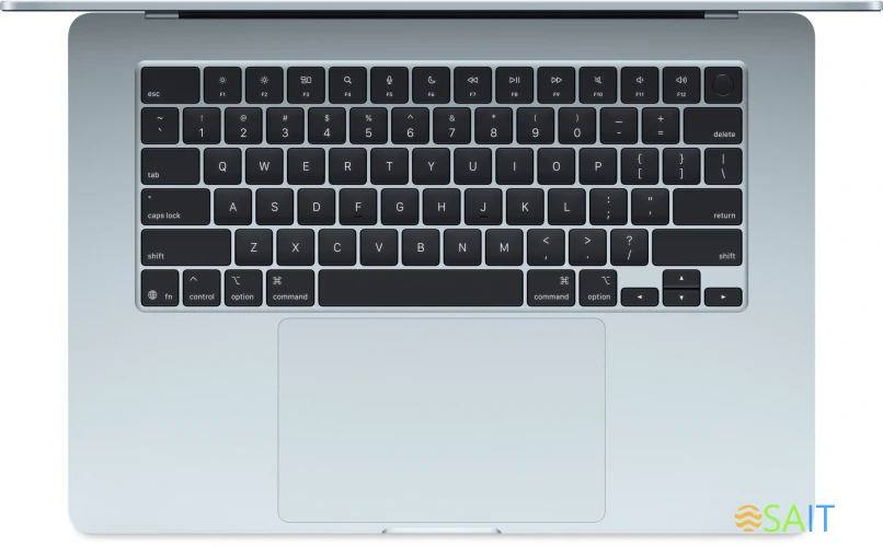 Ноутбук Apple MacBook Air A3241 M4 10 core 16Gb SSD256Gb/10 core GPU 15.3" Liquid Retina (2880x1864) macOS lt.blue WiFi BT Cam (MC7A4LL/A)