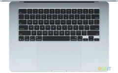 Ноутбук Apple MacBook Air A3241 M4 10 core 16Gb SSD256Gb/10 core GPU 15.3" Liquid Retina (2880x1864) macOS lt.blue WiFi BT Cam (MC7A4LL/A)