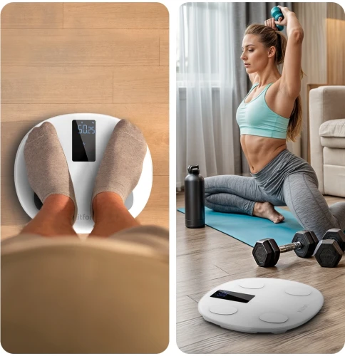 Весы напольные электронные Kitfort КТ-849 макс.180кг белый