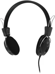 Наушники с микрофоном Оклик HS-M200 черный 1.8м накладные оголовье (1532011)