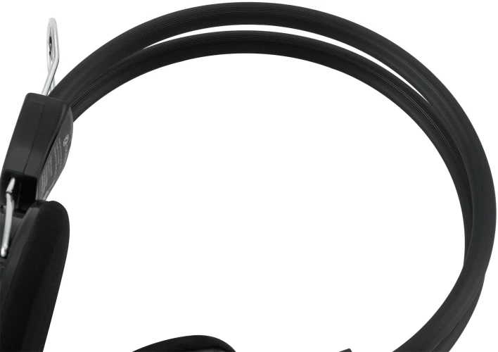 Наушники с микрофоном Оклик HS-M200 черный 1.8м накладные оголовье (1532011)