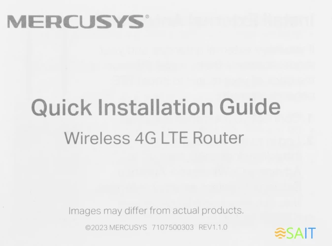 Роутер беспроводной Mercusys MB130-4G AC1200 10/100BASE-TX/3G/4G cat. 4 белый