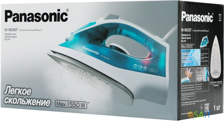 Утюг Panasonic NI-M250TGTW 1550Вт голубой/белый