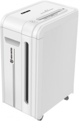 Шредер New United Etalon ET-25C Force белый (секр.P-4) фрагменты 22лист. 34лтр. скрепки скобы пл.карты CD