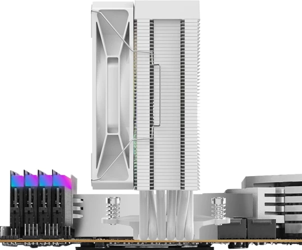 Устройство охлаждения(кулер) Bloody BD-AC220-ARGB1 ARGB Soc-AM5/AM4/1200/1700/1851 белый 4-pin 14-26dB Al+Cu LCD 220W 596gr Ret (BD-AC220-ARGB1-WH)