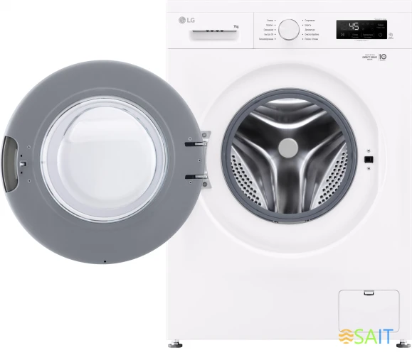 Стиральная машина LG F2Y1HS3W класс: A загр.фронтальная макс.:7кг белый инвертор