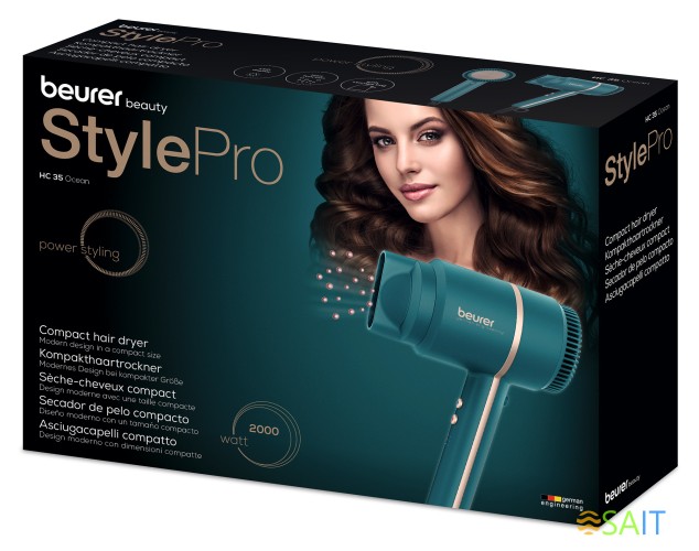 Фен Beurer HC35 Ocean 2000Вт бирюзовый (594.18)