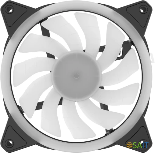 Вентилятор для корпуса GMNG GG-CF120FRGB2-PWMBK RGB 120х120x25 черный 4-pin 26дБ Ret