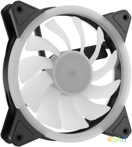 Вентилятор для корпуса GMNG GG-CF120FRGB2-PWMBK RGB 120х120x25 черный 4-pin 26дБ Ret