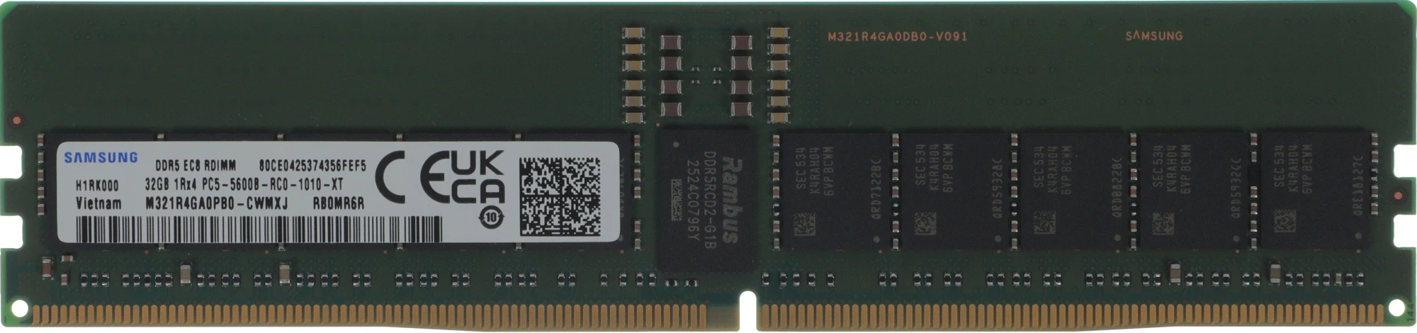Память DDR5 Samsung M321R4GA0PB0-CWM 32Gb DIMM ECC Reg PC5-44800 CL40 5600MHz