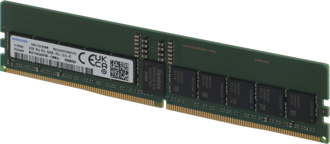 Память DDR5 Samsung M321R4GA0PB0-CWM 32Gb DIMM ECC Reg PC5-44800 CL40 5600MHz