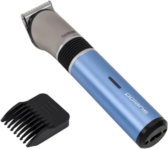 Машинка для стрижки Polaris PHC 0401RB голубой (насадок в компл:1шт)