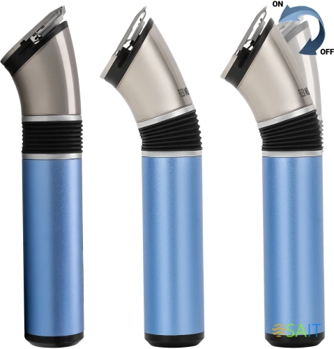 Машинка для стрижки Polaris PHC 0401RB голубой (насадок в компл:1шт)