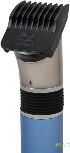 Машинка для стрижки Polaris PHC 0401RB голубой (насадок в компл:1шт)