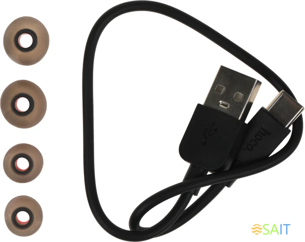 Гарнитура внутриканальные Hoco ES65 черный беспроводные bluetooth шейный обод