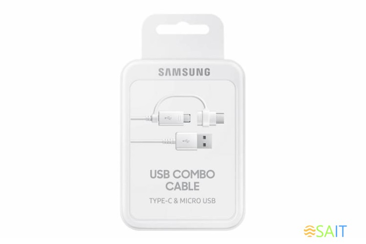 Кабель Samsung EP-DG930DWEGRU USB (m)-USB Type-C (m)/micro USB (m) 1.5м белый