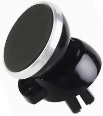 Держатель Wiiix HT-47Vmg магнитный черный/серебристый для смартфонов