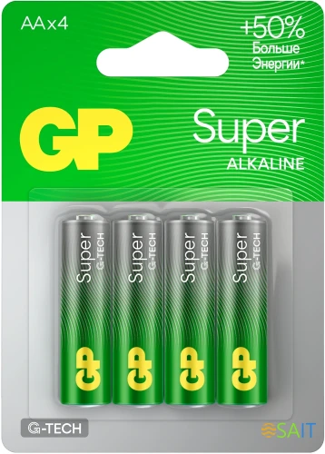Батарея GP Super 15AA21-2CRSBC4 AA (4шт) блистер