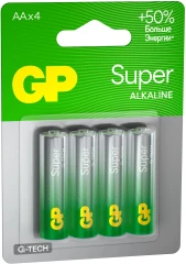 Батарея GP Super 15AA21-2CRSBC4 AA (4шт) блистер