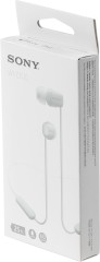 Гарнитура внутриканальные Sony WI-C100 белый беспроводные bluetooth шейный обод (WI-C100/WZ)
