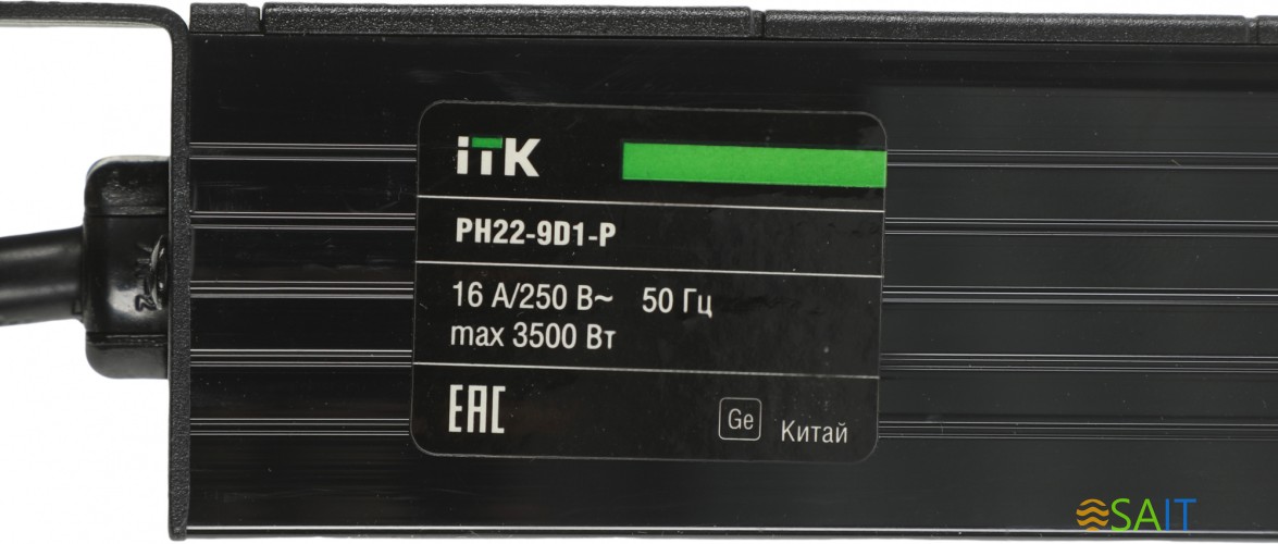 Блок распределения питания ITK PH22-9D1-P гор.размещ. 9xSchuko базовые 16A Schuko 2м