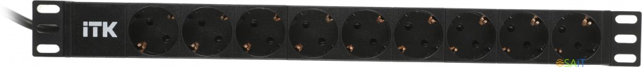 Блок распределения питания ITK PH22-9D1-P гор.размещ. 9xSchuko базовые 16A Schuko 2м