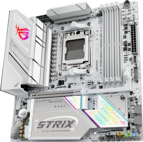 Материнская плата Asus ROG STRIX B850-G GAMING WIFI Socket AM5 AMD B850 4xDDR5 mATX AC`97 8ch(7.1) 2.5Gg RAID+HDMI+DP