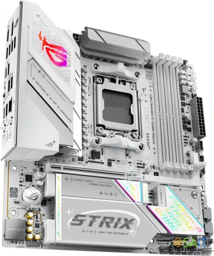 Материнская плата Asus ROG STRIX B850-G GAMING WIFI Socket AM5 AMD B850 4xDDR5 mATX AC`97 8ch(7.1) 2.5Gg RAID+HDMI+DP