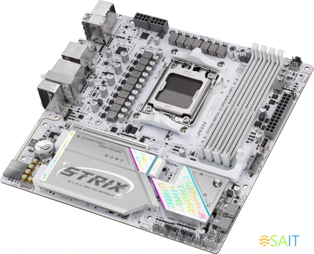 Материнская плата Asus ROG STRIX B850-G GAMING WIFI Socket AM5 AMD B850 4xDDR5 mATX AC`97 8ch(7.1) 2.5Gg RAID+HDMI+DP