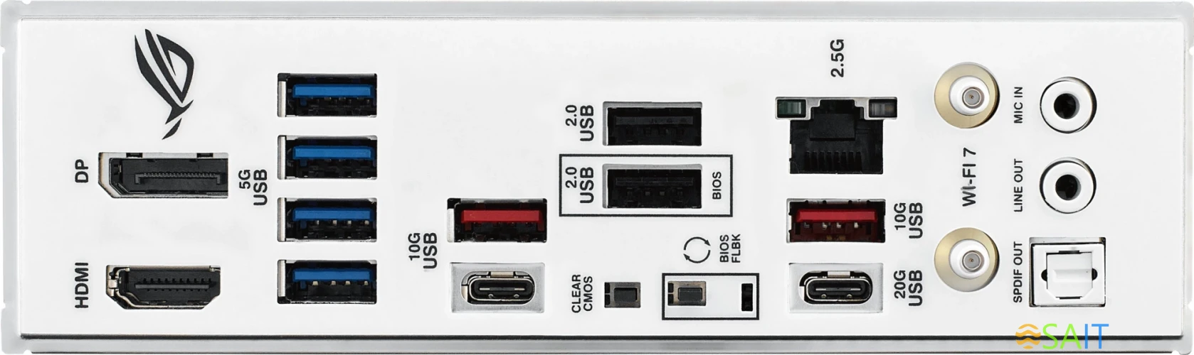 Материнская плата Asus ROG STRIX B850-G GAMING WIFI Socket AM5 AMD B850 4xDDR5 mATX AC`97 8ch(7.1) 2.5Gg RAID+HDMI+DP