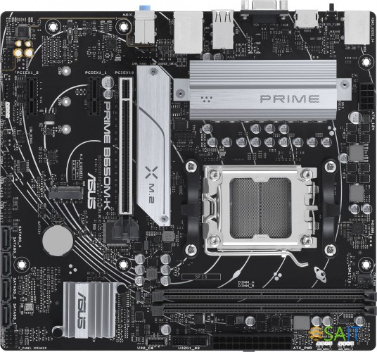 Материнская плата Asus PRIME B650M-K SocketAM5 AMD B650 2xDDR5 mATX AC`97 8ch(7.1) 2.5Gg RAID+VGA+HDMI