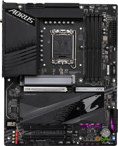 Материнская плата Gigabyte Z790 AORUS ELITE AX Soc-1700 Intel Z790 4xDDR5 ATX AC`97 8ch(7.1) 2.5Gg RAID+HDMI+DP