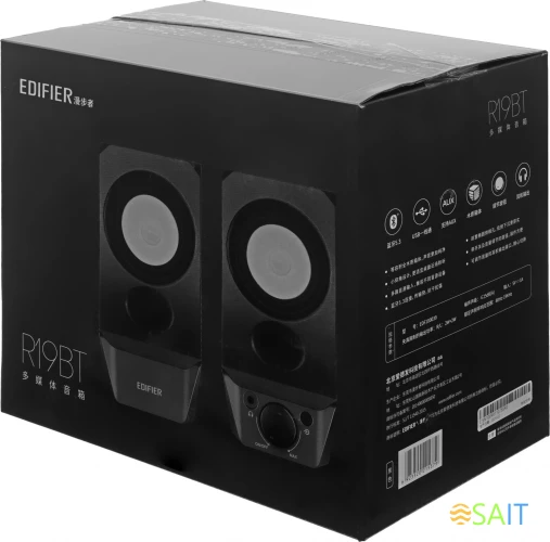 Колонки Edifier R19BT 2.0 черный 4Вт BT