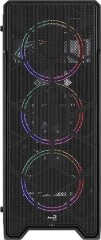 Корпус Aerocool Ore Saturn FRGB-G-BK-v1 черный без БП ATX 3x120mm 2xUSB2.0 1xUSB3.0 audio CardReader bott PSU