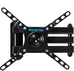 Кронштейн для телевизора Kromax DIX-13 черный 15"-42" макс.20кг настенный поворотно-выдвижной и наклонный