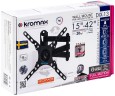 Кронштейн для телевизора Kromax DIX-13 черный 15"-42" макс.20кг настенный поворотно-выдвижной и наклонный