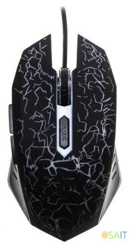 Мышь Оклик 895G HELLFIRE черный оптическая 3200dpi USB 6but (412863)