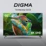 Телевизор QLED Digma 50" DM-LED50UQB31 Google TV Frameless Metal черный/черный 4K Ultra HD 60Hz MEMC DVB-T DVB-T2 DVB-C DVB-S DVB-S2 USB WiFi Smart TV
