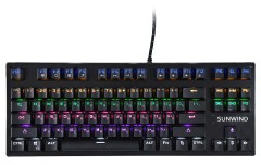 Клавиатура SunWind SW-K900G механическая черный USB Multimedia for gamer LED