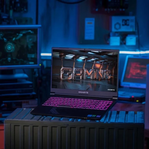 Ноутбук Gigabyte G5 Core i7 13620H 16Gb SSD512Gb NVIDIA GeForce RTX4050 6Gb 15.6" IPS FHD (1920x1080) Free DOS black WiFi BT Cam (MF5-H2KZ353SD)