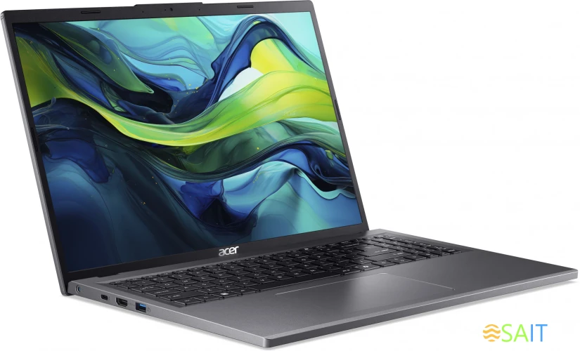 Ноутбук Acer Aspire 16 A16-51GM-5995 Core 5 120U 16Gb SSD512Gb NVIDIA GeForce RTX 2050 4Gb 16" IPS WUXGA (1920x1200) noOS metall WiFi BT Cam (NX.KXUCD.002)