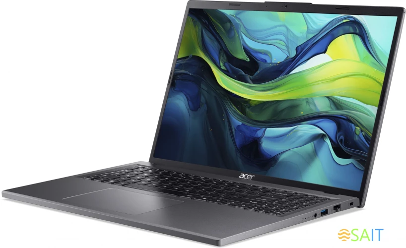 Ноутбук Acer Aspire 16 A16-51GM-5995 Core 5 120U 16Gb SSD512Gb NVIDIA GeForce RTX 2050 4Gb 16" IPS WUXGA (1920x1200) noOS metall WiFi BT Cam (NX.KXUCD.002)